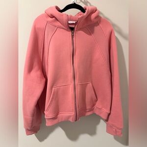 3X Sweater Zip Pink Lily Jacket Scuba